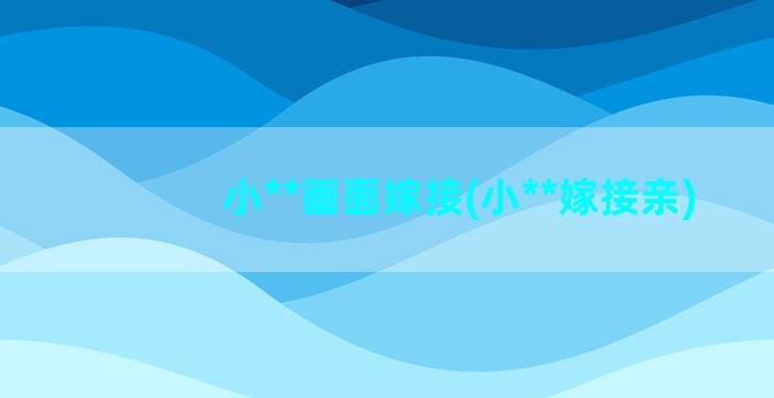 小**画面嫁接(小**嫁接亲)