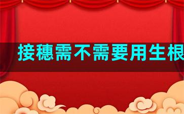 接穗需不需要用生根剂啊