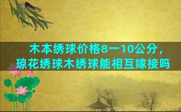 木本绣球价格8一10公分，琼花绣球木绣球能相互嫁接吗