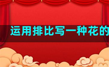 运用排比写一种花的特点